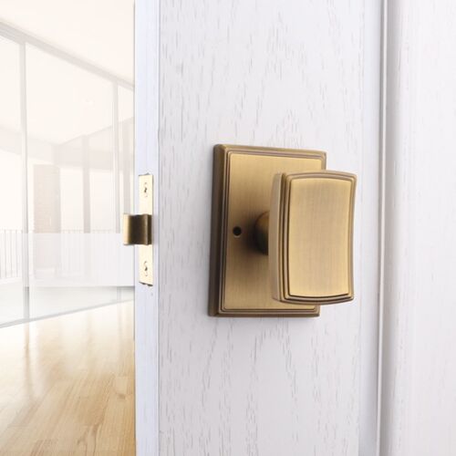 依佰利美式简约方形浴室锁法式黄古铜球形锁室内新中式卫生间门锁
