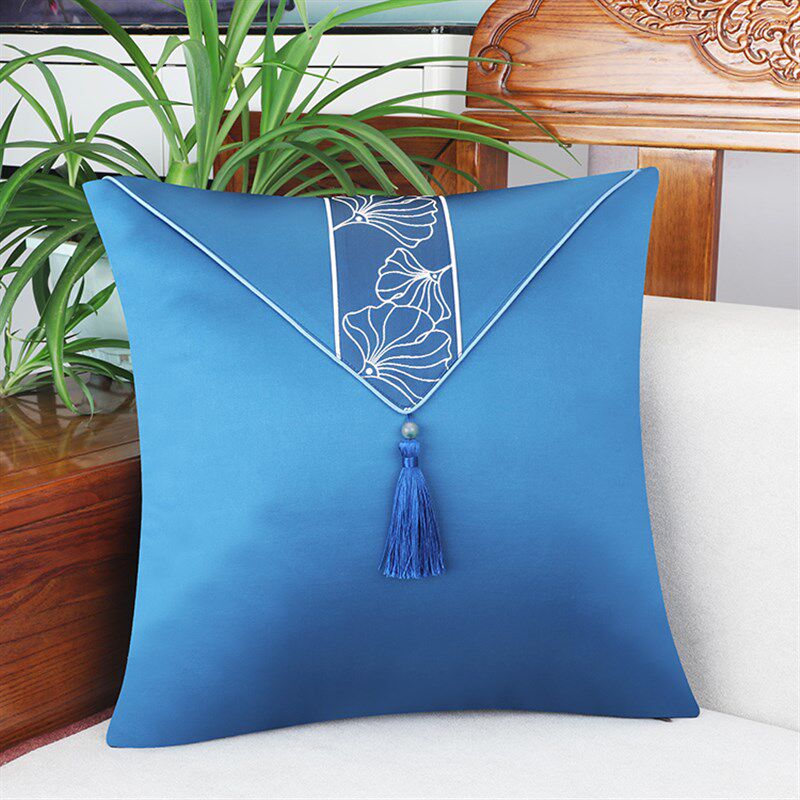 新中式抱枕圈椅腰靠高档客厅沙发办公室腰枕靠枕牀头大靠背