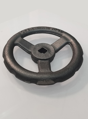 DN65截止阀船用手轮方孔15*15铸铁开关圆盘转轮外径160/200/240