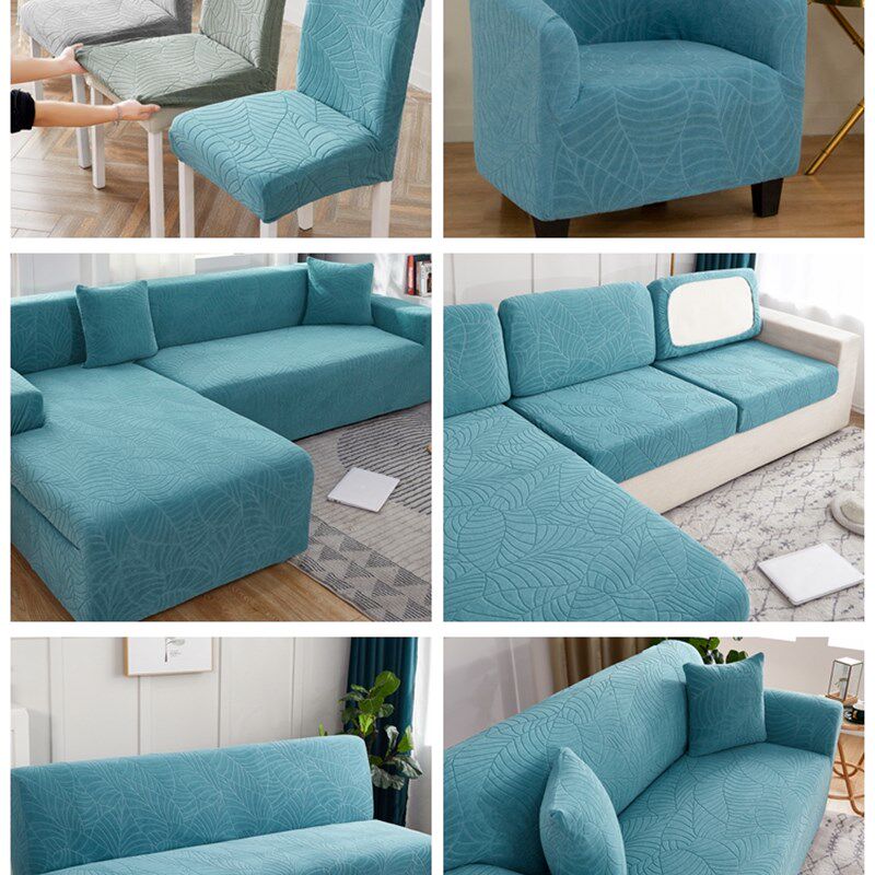 防水半圆形单人沙发套罩笠全包万能套盖布垫儿童网吧美甲小座椅套