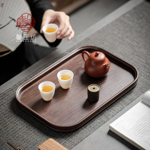 长方形全竹制托盘干泡台收纳餐盘茶盘大小号酒店饭厅托盘烧烤盘