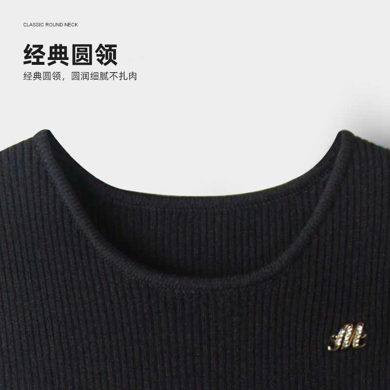 木本尚女童春装毛织裙2025新款宝宝黑色高级毛衣连衣裙气质背心裙