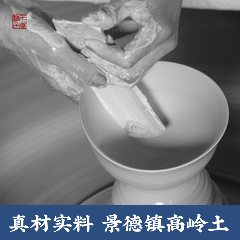 创意复古中国风时尚简约可爱少女陶瓷毛笔笔筒学生办公用品书桌桌