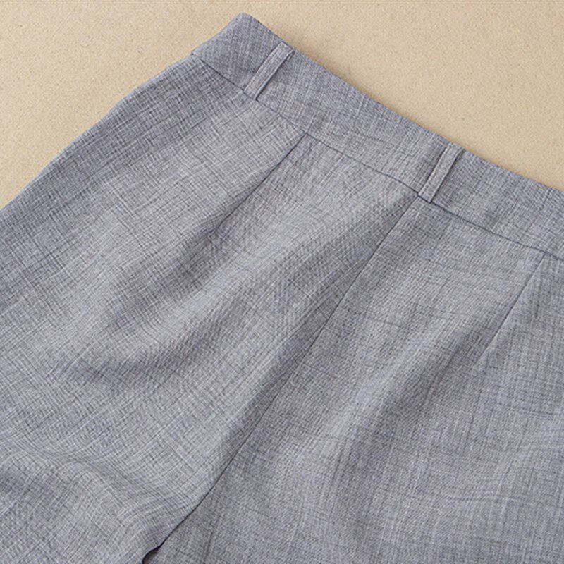 夏季微喇叭长裤西装裤子女2024年新款高腰显瘦薄款休闲OL职业西裤