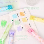 集物社香味荧光笔奶油果香荧光笔糖果双头莹光彩色记号学生划重点