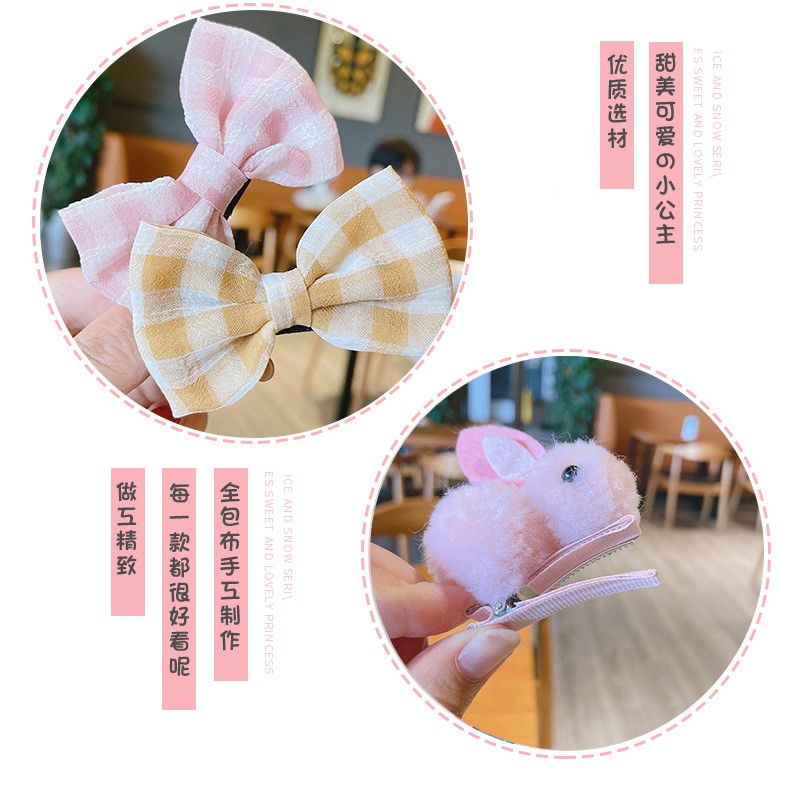 秋冬毛绒发夹女儿童可爱碎发发卡夹子小女孩头饰边夹网红宝宝发饰