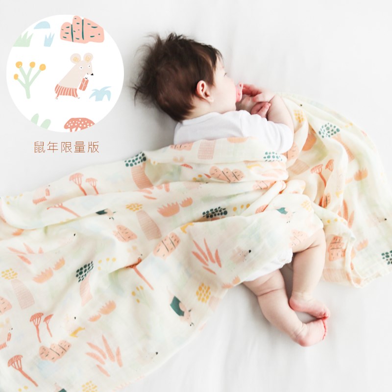 Keper婴儿纱布被子夏季薄款新生儿用品襁褓包巾初生抱被宝宝盖毯