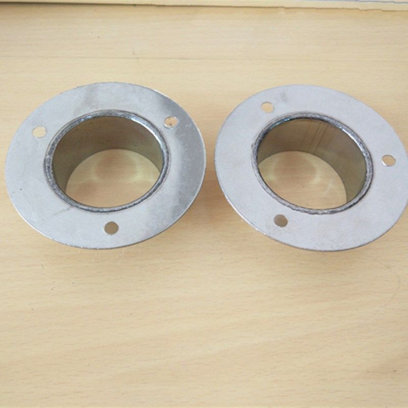 加大不锈钢法兰座管座38 51MM明装浴帘杆固定底座毛巾杆圆管侧装