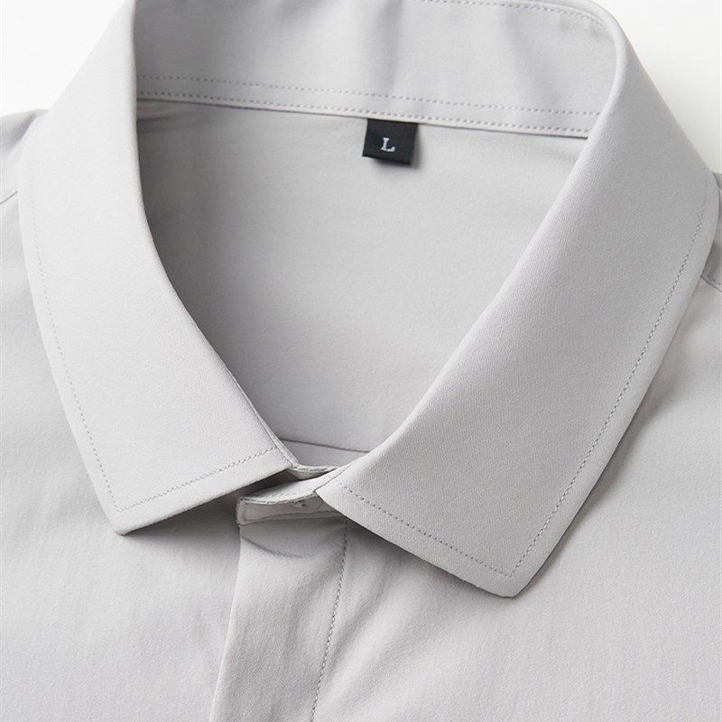 2024新款奥迪服务顾问长袖衬衫男士职业工装女士衬衣浅灰色工作服