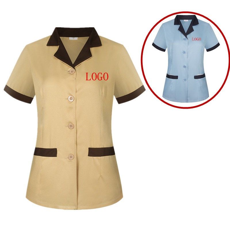 保洁服短袖宾馆客房酒店楼层物业保洁工作服长袖服务员工装PA制服