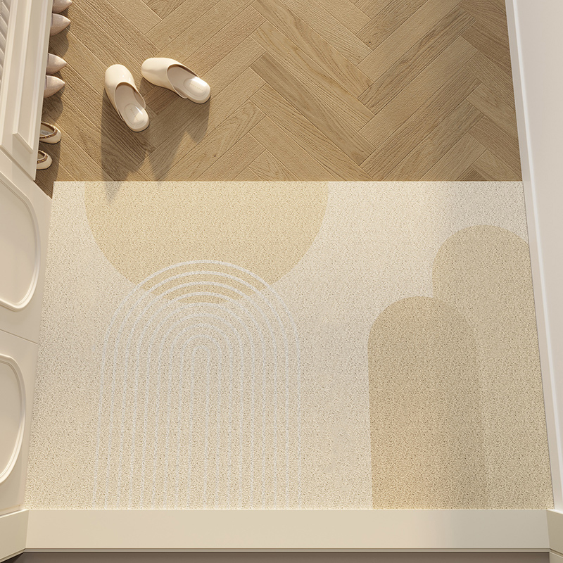 入户门地垫可裁剪侘寂奶油风丝圈门垫进门脚垫日式垫子大门口地毯