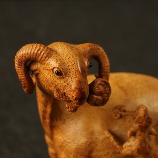 一物一拍精品名家刘卫强纯手工雕刻《三羊开泰》竹雕摆件手把件