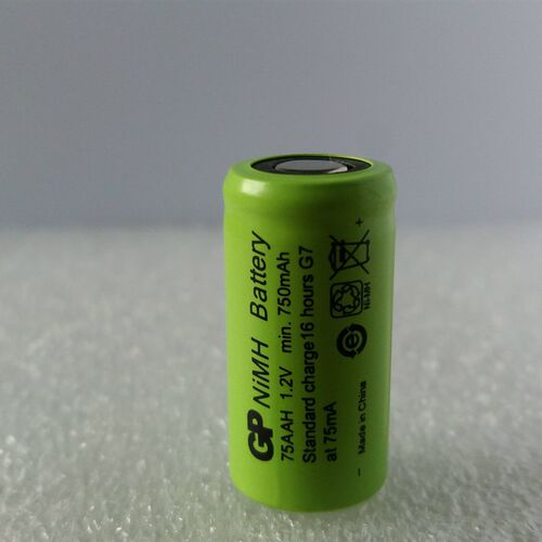 电池 75AAH 1.2V 2/3AA 1000mAh  镍氢充电电池平头