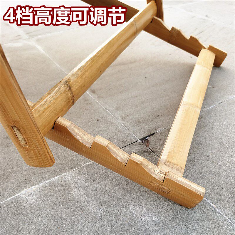 四川蜀南竹海天然竹椅子可折叠椅子睡椅躺椅休闲椅手工怀旧老家俱