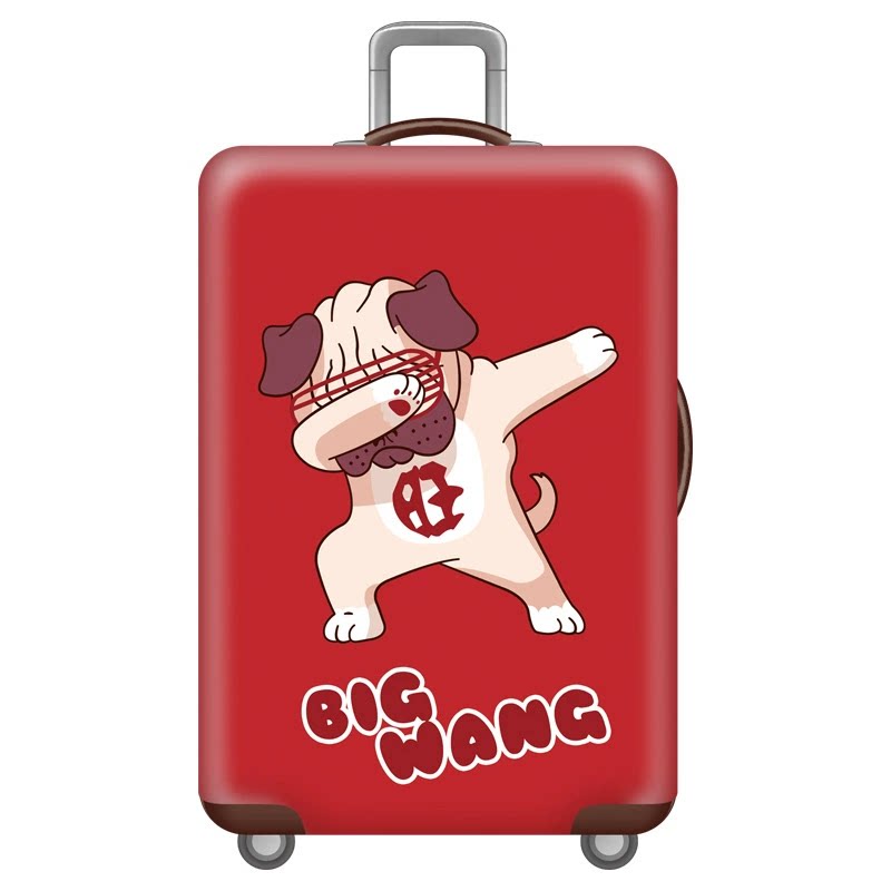 红色小旺弹力箱套拉杆箱旅行旅游登机行李皮箱保护罩防尘袋子耐磨