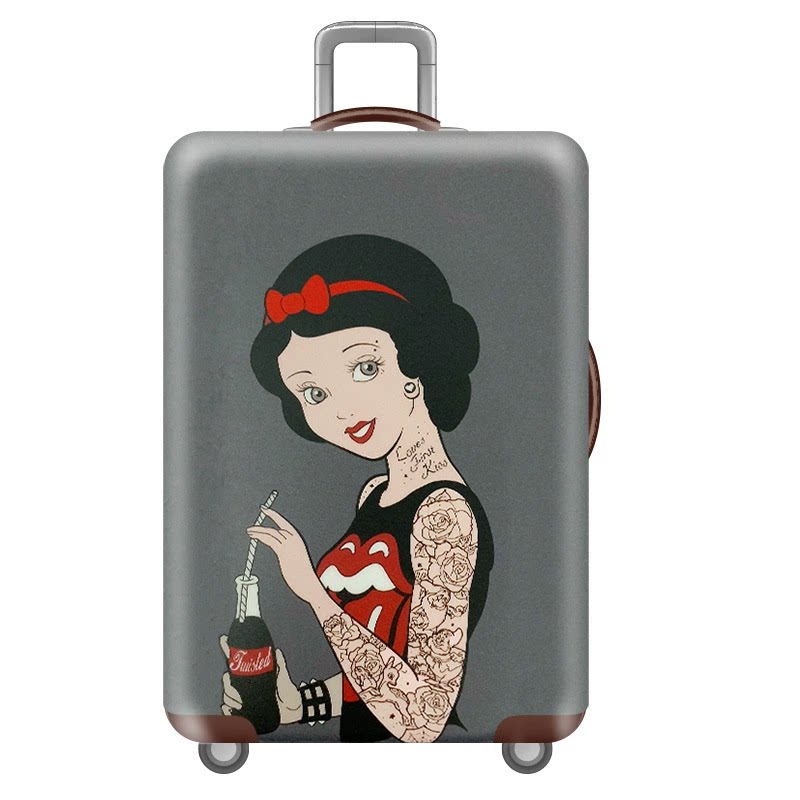 纹身白雪公主弹力箱套拉杆箱旅行旅游登机行李皮箱保护罩防尘袋子