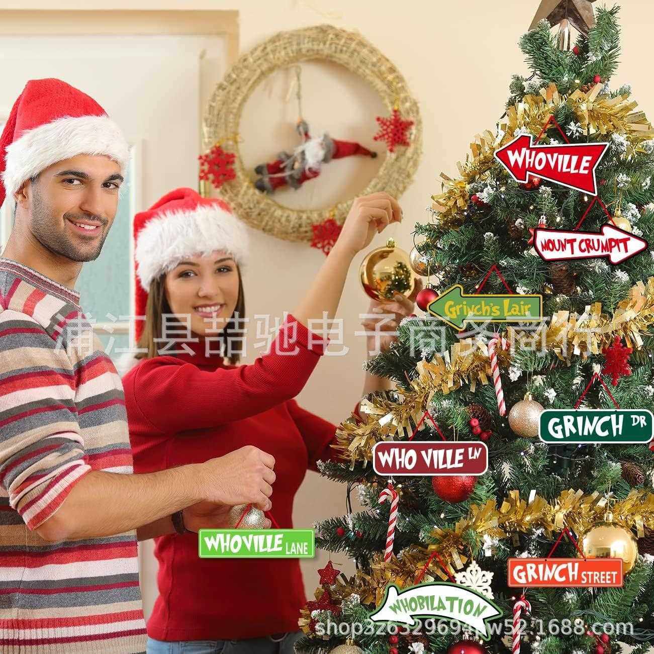 直销新款现货圣诞节圣诞树格林奇挂饰吊牌圣诞礼物圣诞树装饰布置,节庆用品/礼品,装扮布置套餐,淘宝优惠券,粉丝福利购,淘宝优惠卷