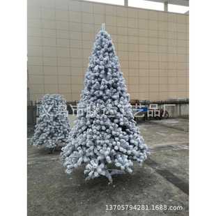 圣诞节日用品pe&pv混合植绒圣诞树仿真树圣诞节用品场景 直销新款