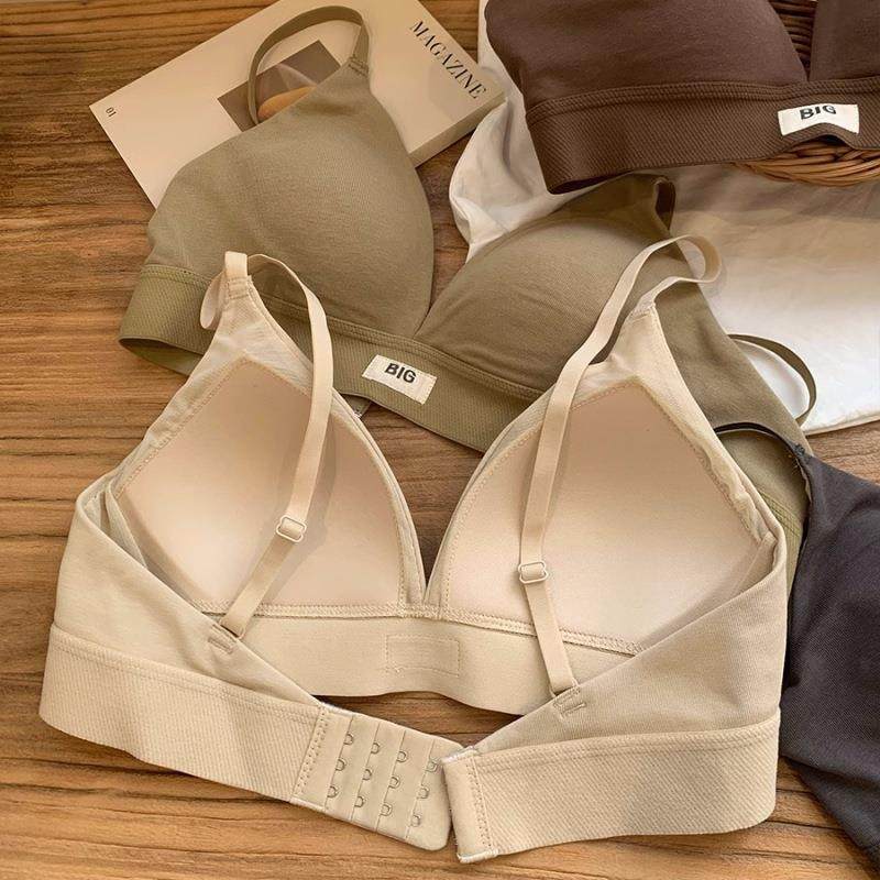 新款直销严选法式三角杯内衣女聚拢小胸薄款舒适性感无钢圈运动文,女士内衣/男士内衣/家居服,文胸,淘宝优惠券,粉丝福利购,淘宝优惠卷