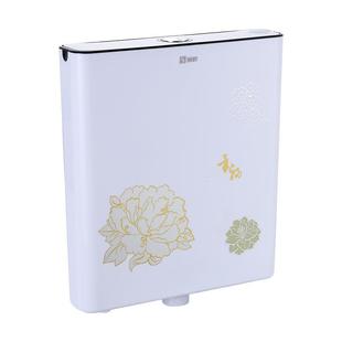 直销新款 家庭工程单位浴室排水 卫生间水箱 金百合印花图案冲水箱