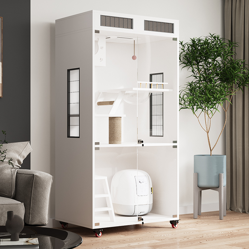 超大猫窝实木猫别墅猫别墅家用室内猫咪猫舍猫笼子猫屋豪华猫柜