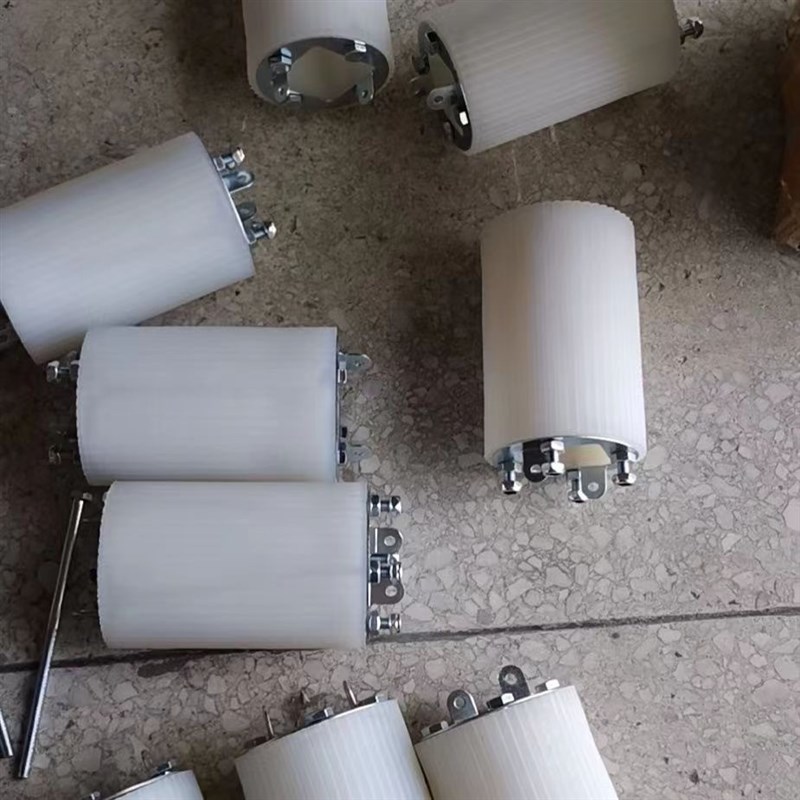 层叠鸡笼设备配件层叠清粪机压带轮层叠皮带张紧轮清粪机方孔胶轮