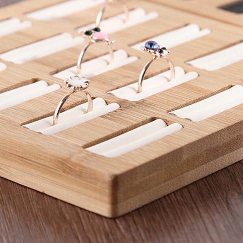 2/3/5/10 Slot Ring Display Showcase Organizer Tray Ring Box