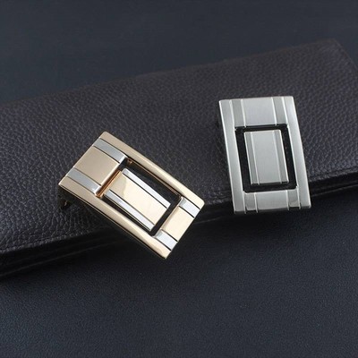 新品平滑扣打孔皮带头3.0cm内穿式小号尾夹皮带头板扣钉扣腰带头2
