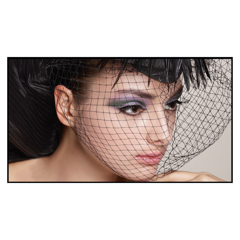 经科JK画框投影幕布窄边框HB-W2高增益金属打孔透声幕106寸16:9