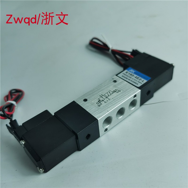 电磁阀K180-4E2-L ARK AC220V DC24V二位五通气动控制换向阀