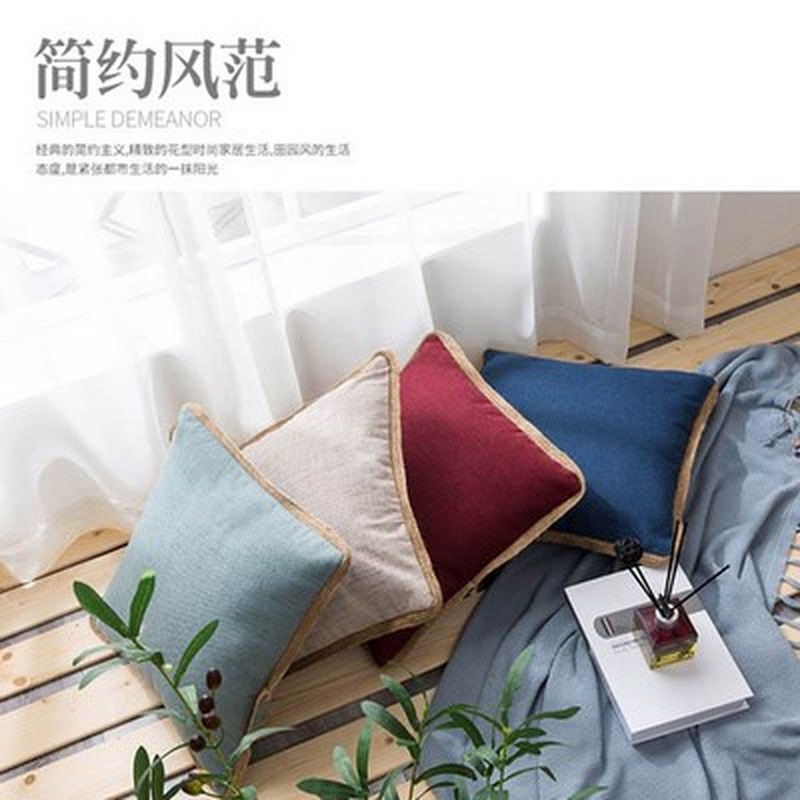 The sitting room sofa cushion for leaning on of the head of