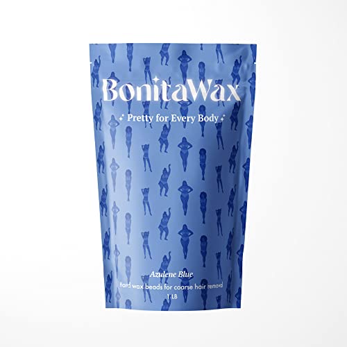 Blue Hard Wax Beads for Hair Removal - BonitaWax 1 lb. - All