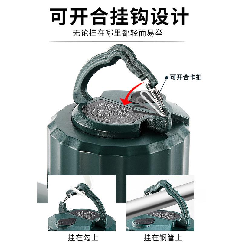 直销新款充电小吊扇婴儿床上学生宿舍蚊帐户外家用露营遥控风扇灯