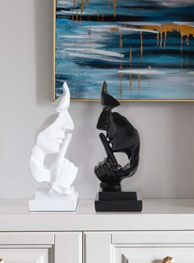 直销新款中号沉默是金电视酒柜装饰办公室摆件创意家居书桌工艺品