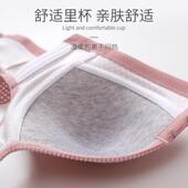 新款 直销跨境大码 前扣满天星调整型收副乳薄模杯中老年女性印花侧