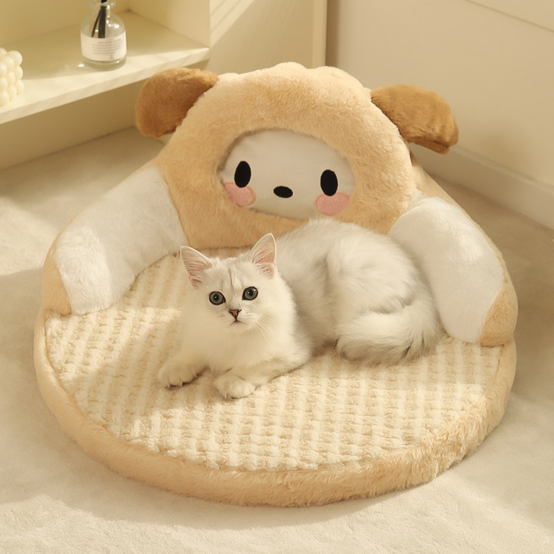 宠物猫窝猫咪绒垫舒适睡觉猫垫子布偶猫秋冬季窝猫牀四季通用狗狗
