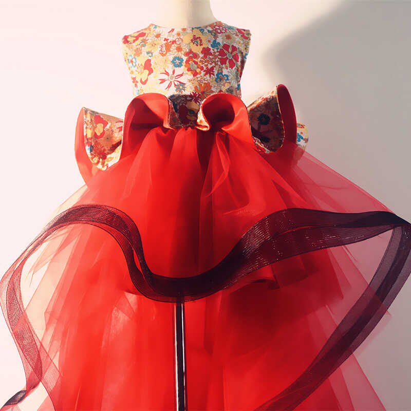 女童礼服儿童钢琴公主裙洋气小女孩模特走秀款晚礼服花童婚礼童装