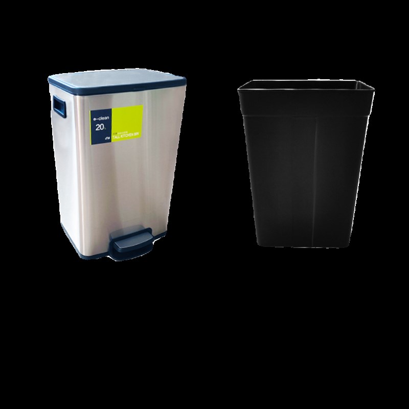 e洁厨房垃圾桶家用不锈钢脚踏式客厅大容量带盖脚踩专用2024新款