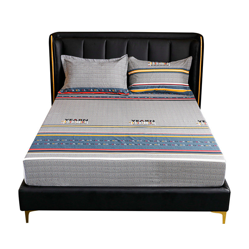 床笠单件全棉加厚磨毛秋冬保暖席梦思床垫保护套纯棉防滑固定床罩