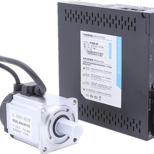 6080法兰交流220V伺服电机驱动控制套装 200W400W750W3000转马达