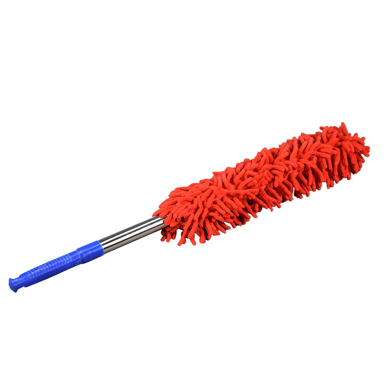 雪尼尔洗车刷子汽车除尘掸长柄伸缩软毛清洁刷可拆洗鸡毛掸子扫把