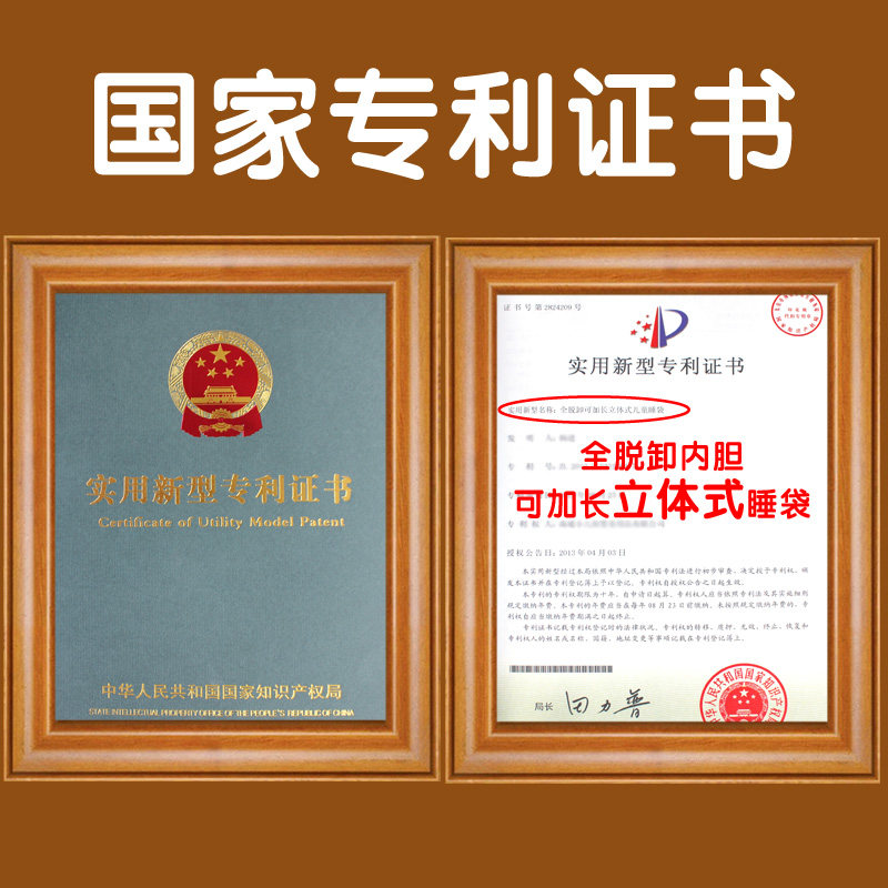小儿郎婴儿睡袋秋冬季可拆卸宝宝睡袋加厚棉花儿童四季通用防踢被