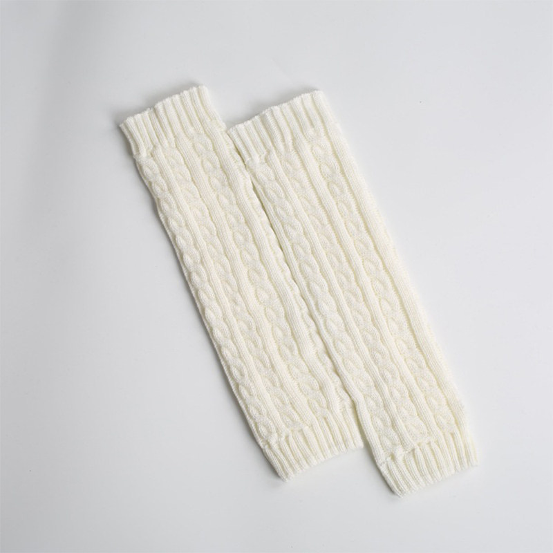 泡泡袜套女小腿套秋冬针织过膝脚套加厚保暖学生护膝盖护腿长筒套