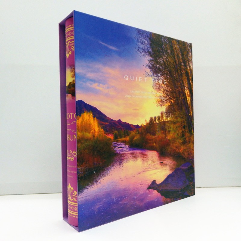 外景风景图影集册相册本大容量4R 6寸过塑影集插页式400张大容量