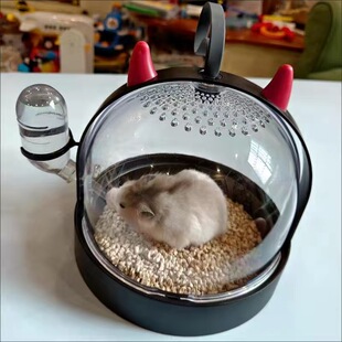 笑笑家仓鼠外带笼旅行出游金丝熊笼小屋蜜袋鼯手提笼刺猬外出笼子