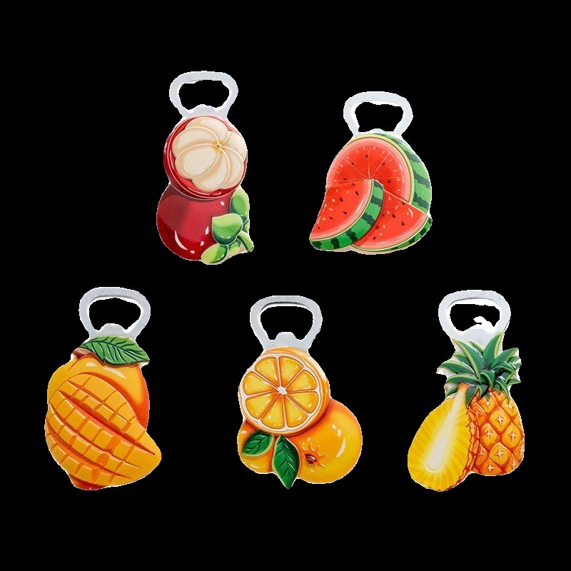 水果冰箱贴开瓶器磁吸可爱啤酒起子高颜值夏天实用礼物送妈妈父亲