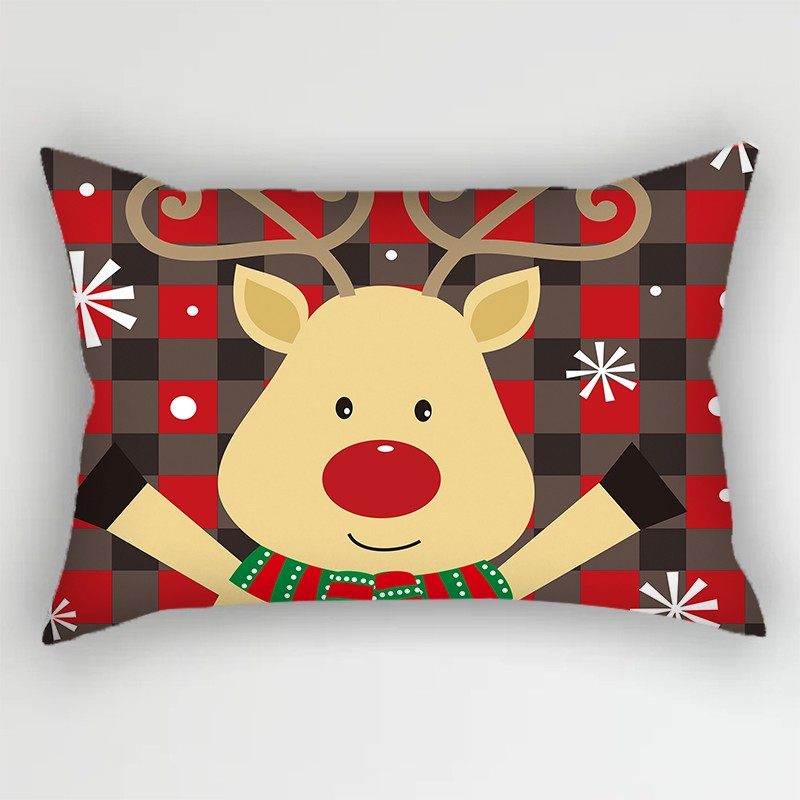 美式简约圣诞卡通人物长方形腰枕汽车座椅睡觉护腰卧室床上腰靠枕,居家布艺,腰靠垫,淘宝优惠券,粉丝福利购,淘宝优惠卷