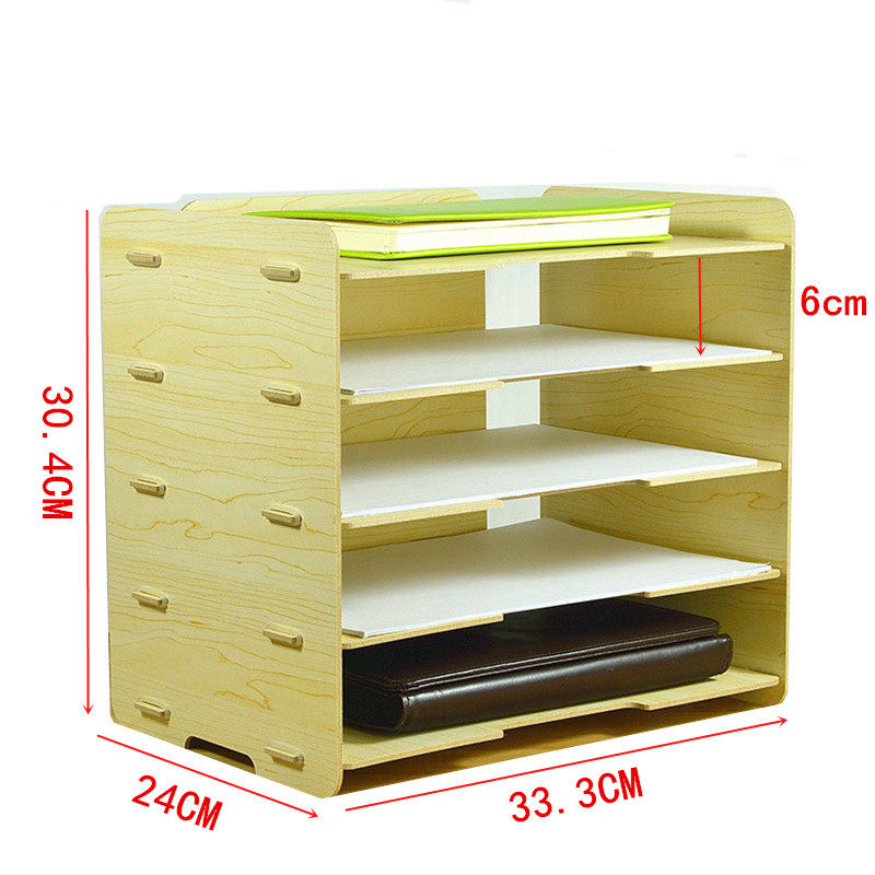 横向多层办公室分类打印纸a4文件夹收纳盒资料文件盒档案盒置物架
