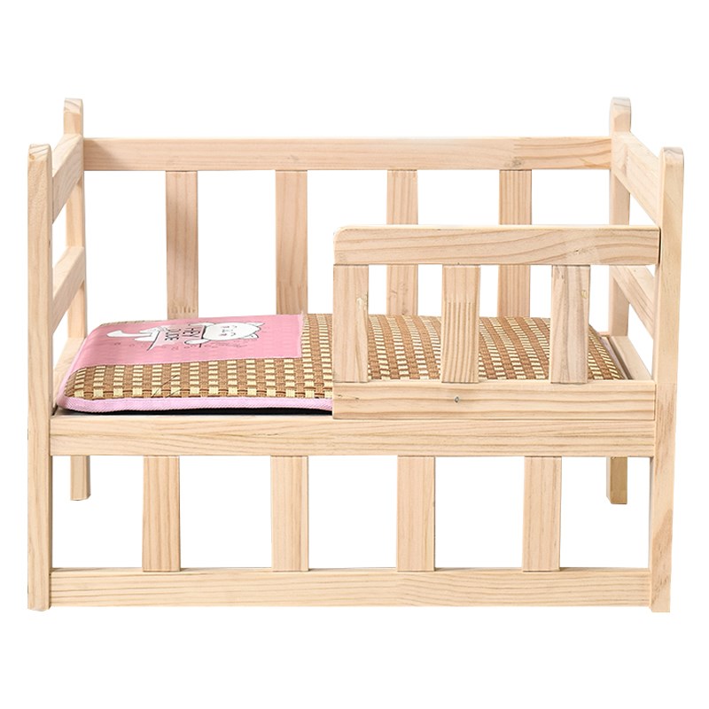 猫床宠物床实木猫窝木头狗窝木板猫咪床大小型犬离地能拆洗狗狗床