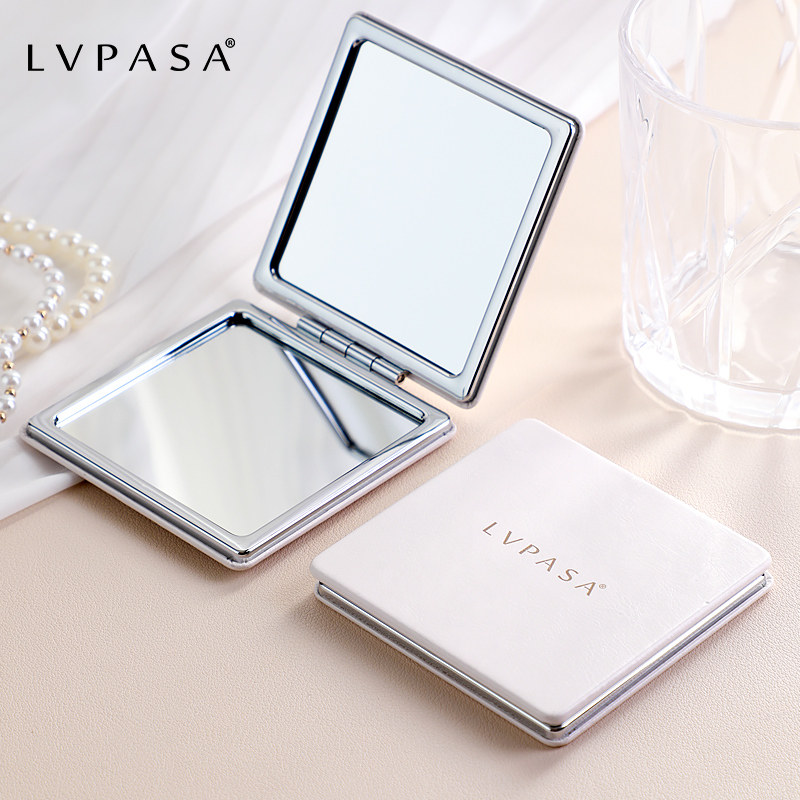 双面小镜子女随身便携带化妆镜精致男士防摔口袋折叠迷你手持圆镜